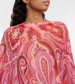 Etro Bedruckter Poncho -Odabashsa Geschaft P00759753 d1