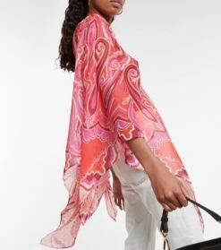 Etro Bedruckter Poncho -Odabashsa Geschaft P00759753 d2