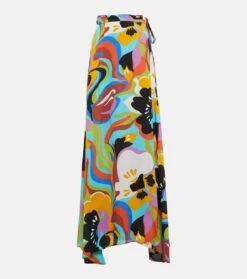 Etro Bedruckter High-Rise-Wickelrock