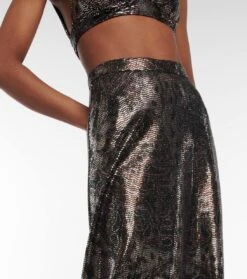 Etro Maxirock Mit Pailletten -Odabashsa Geschaft P00759802 d1