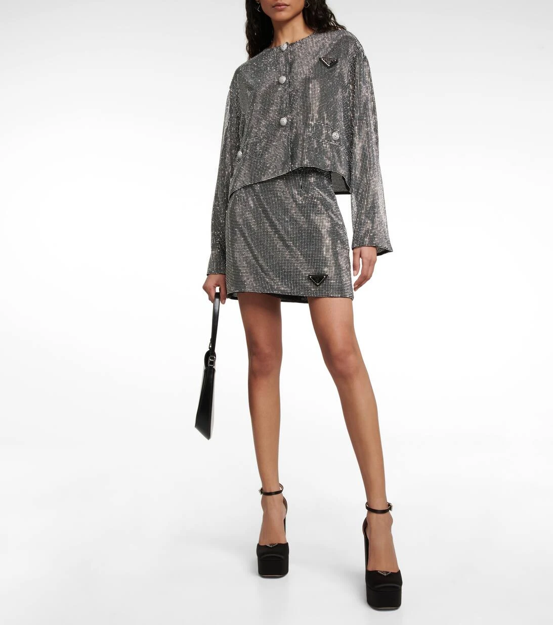 Prada Kristallverzierter Minirock 2 Prada Kristallverzierter Minirock – Bild 2