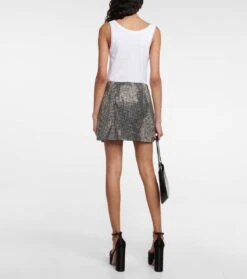 Prada Kristallverzierter Minirock 6 Prada Kristallverzierter Minirock -Odabashsa Geschaft P00759993 b2