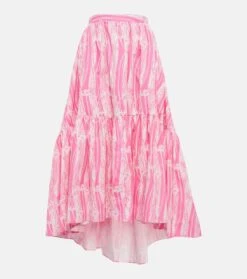 Bedruckter Maxirock Aus Baumwolle