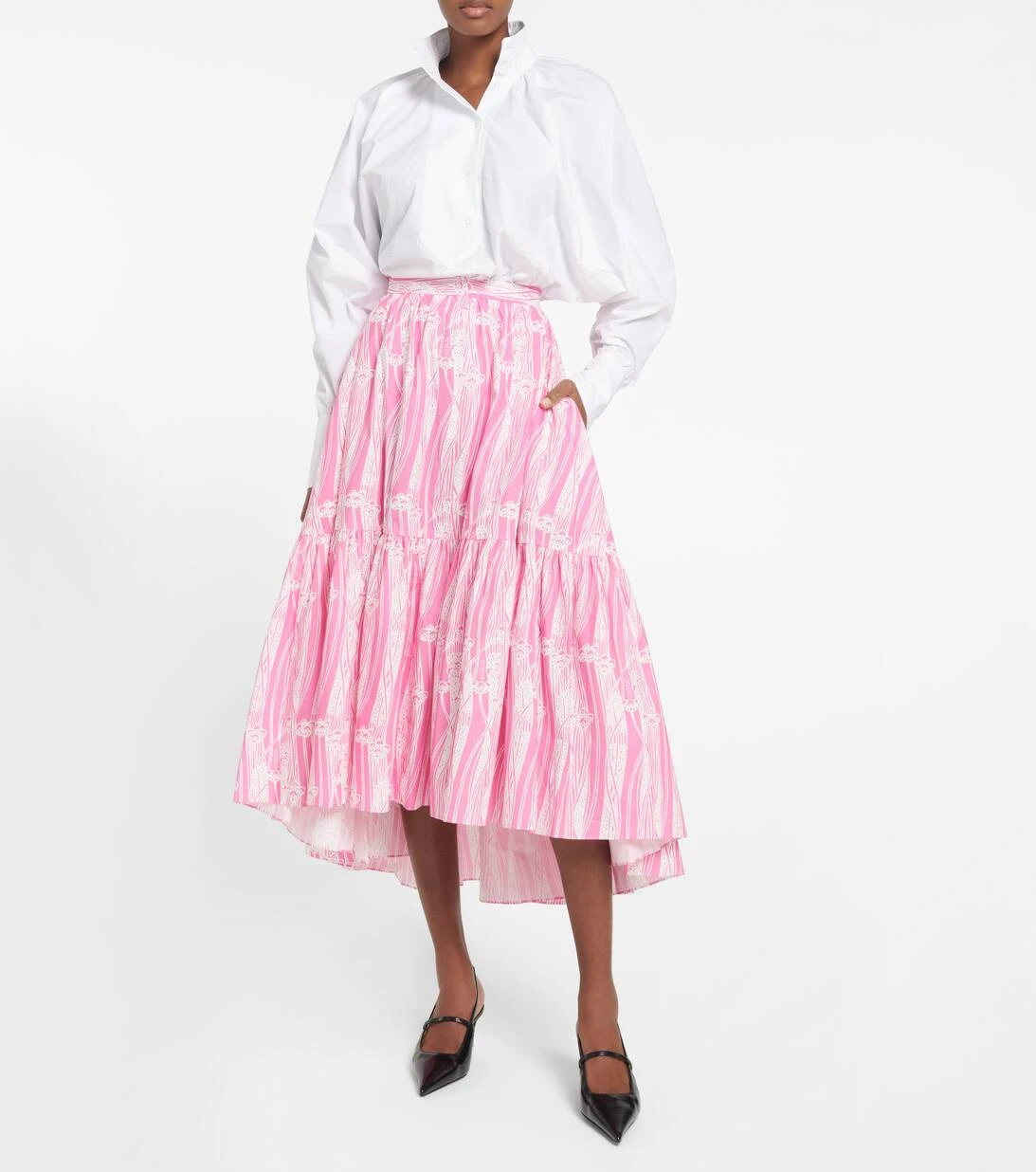 Bedruckter Maxirock Aus Baumwolle 2 Bedruckter Maxirock Aus Baumwolle – Bild 2