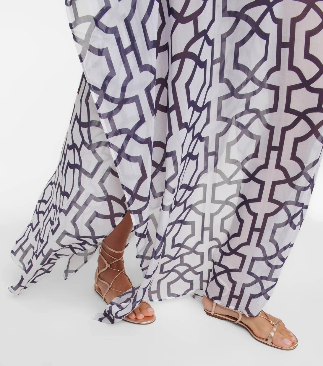 Bedruckter Kaftan Roxanne Aus Chiffon 5 Bedruckter Kaftan Roxanne Aus Chiffon – Bild 5