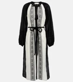 Tory Burch Bestickter Kaftan Aus Leinen