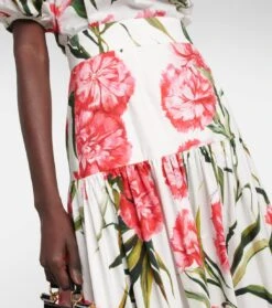 Dolce & Gabbana Maxirock Aus Baumwolle -Odabashsa Geschaft P00767575 d1