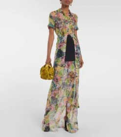 Dries Van Noten Midirock Aus Crêpe -Odabashsa Geschaft P00768120 b1