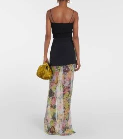 Dries Van Noten Midirock Aus Crêpe -Odabashsa Geschaft P00768120 b2