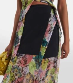 Dries Van Noten Midirock Aus Crêpe -Odabashsa Geschaft P00768120 d1