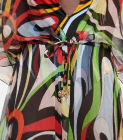 Bedruckter Cover-up Aus Seide -Odabashsa Geschaft P00769226 d2