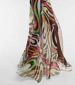 Bedruckter Cover-up Aus Seide -Odabashsa Geschaft P00769226 d3