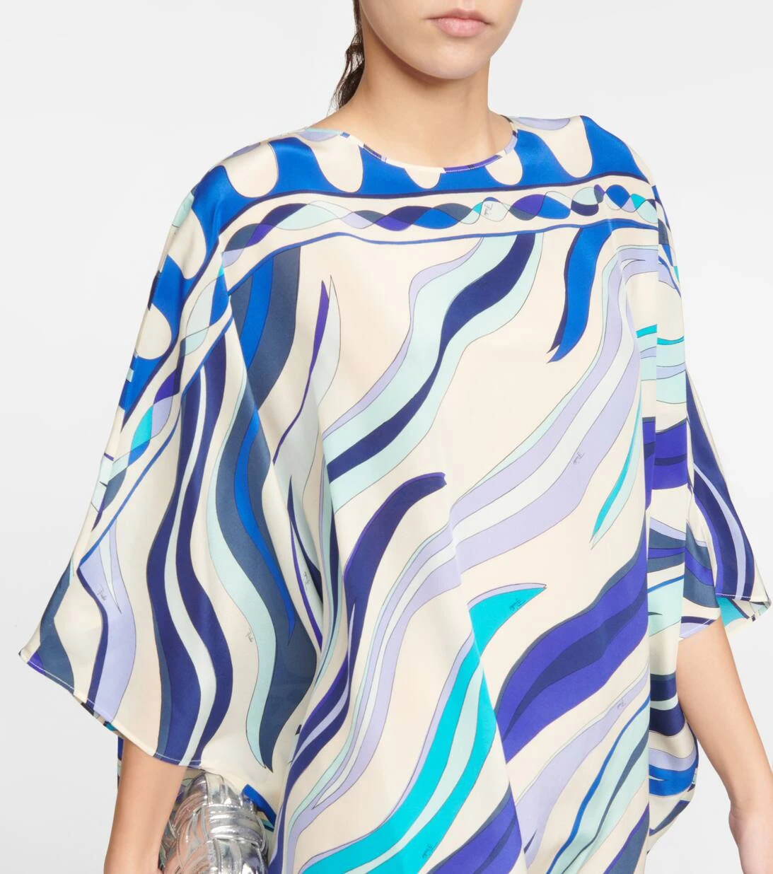 Bedruckter Kaftan Aus Seiden-Twill 4 Bedruckter Kaftan Aus Seiden-Twill – Bild 4