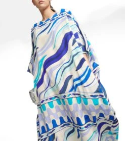 Bedruckter Kaftan Aus Seiden-Twill 11 Bedruckter Kaftan Aus Seiden-Twill -Odabashsa Geschaft P00769433 d3