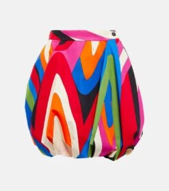 Bedruckter Minirock Aus Baumwolle