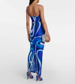 Bedruckter High-Rise-Maxirock -Odabashsa Geschaft P00769597 b2