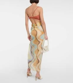 Jacquemus Bedruckter Pareo Le Foulard Lamba -Odabashsa Geschaft P00770670 b2