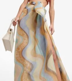 Jacquemus Bedruckter Pareo Le Foulard Lamba -Odabashsa Geschaft P00770670 d1