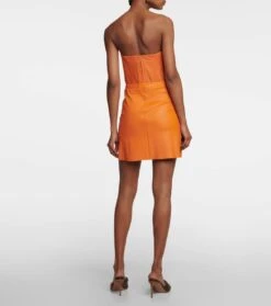 Minirock Lucie 22 Aus Leder -Odabashsa Geschaft P00770743 b2