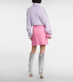 Minirock Lucie Aus Leder -Odabashsa Geschaft P00770744 b2