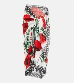 Dolce & Gabbana Bedruckter Pareo Aus Baumwolle