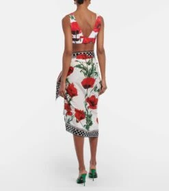 Dolce & Gabbana Bedruckter Pareo Aus Baumwolle -Odabashsa Geschaft P00771359 b2