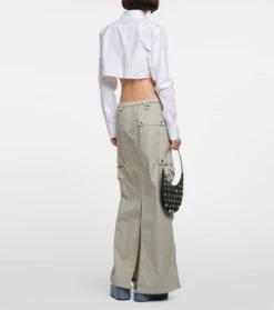 Coperni Low-Rise-Maxirock Aus Baumwolle -Odabashsa Geschaft P00773437 b2