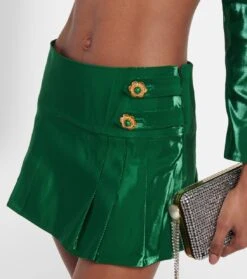 Minirock Aus Seide -Odabashsa Geschaft P00775022 d1