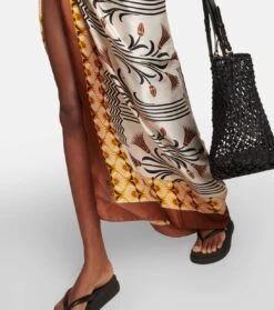 Max Mara Bedruckter Pareo Aus Seide -Odabashsa Geschaft P00776860 d2