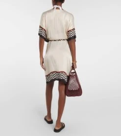 Max Mara Bedrucktes Wickelkleid Estremo -Odabashsa Geschaft P00776863 b2