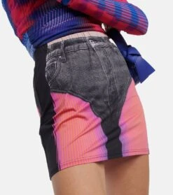 Y/Project Bedruckter Minirock -Odabashsa Geschaft P00777113 d1