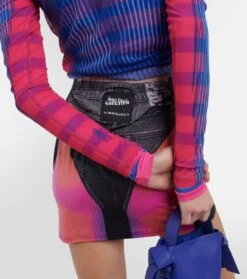 Y/Project Bedruckter Minirock -Odabashsa Geschaft P00777113 d2