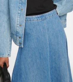 NILI LOTAN Maxirock Astrid Aus Denim -Odabashsa Geschaft P00779184 d1