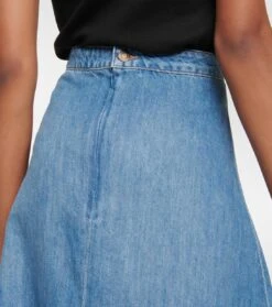 NILI LOTAN Maxirock Astrid Aus Denim -Odabashsa Geschaft P00779184 d3