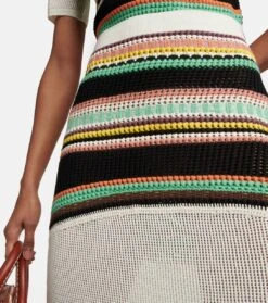 Chloé High-Rise-Maxirock Aus Wolle -Odabashsa Geschaft P00782257 d1