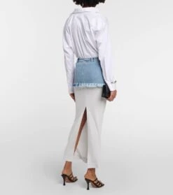 Minirock Aus Denim -Odabashsa Geschaft P00782366 b2