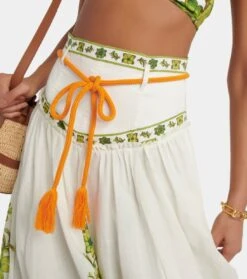 Bedruckter Midirock Wallis Aus Leinen 7 Bedruckter Midirock Wallis Aus Leinen -Odabashsa Geschaft P00783478 d1