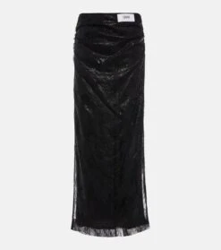 Dolce & Gabbana High-Rise-Midirock Aus Spitze