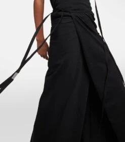 Ann Demeulemeester High-Rise-Maxirock Aus Baumwolle -Odabashsa Geschaft P00786321 d1