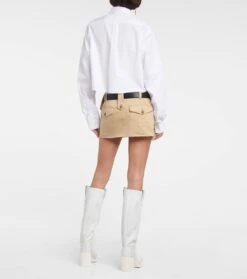 Miu Miu Minirock Aus Baumwolle 7 Miu Miu Minirock Aus Baumwolle -Odabashsa Geschaft P00787116 b2