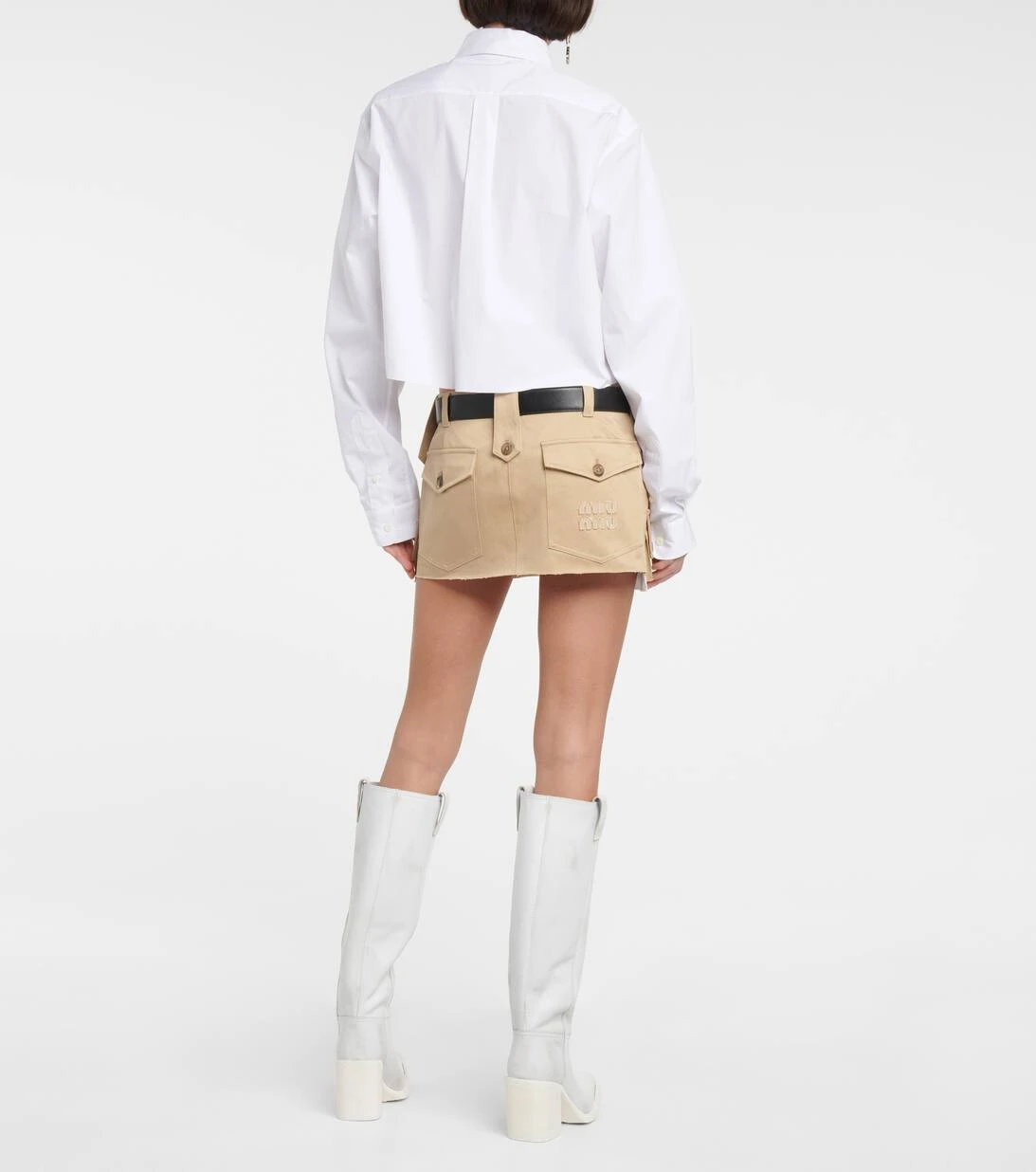 Miu Miu Minirock Aus Baumwolle 3 Miu Miu Minirock Aus Baumwolle – Bild 3