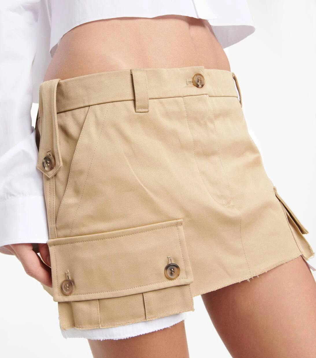 Miu Miu Minirock Aus Baumwolle 4 Miu Miu Minirock Aus Baumwolle – Bild 4