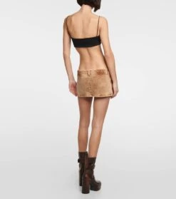 Miu Miu Bestickter Jeansrock -Odabashsa Geschaft P00787135 b2