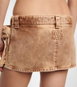 Miu Miu Bestickter Jeansrock -Odabashsa Geschaft P00787135 d2