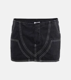 Off-White Low-Rise Jeansrock