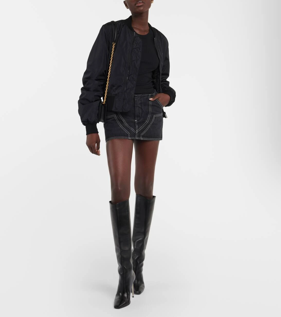 Off-White Low-Rise Jeansrock 2 Off-White Low-Rise Jeansrock – Bild 2