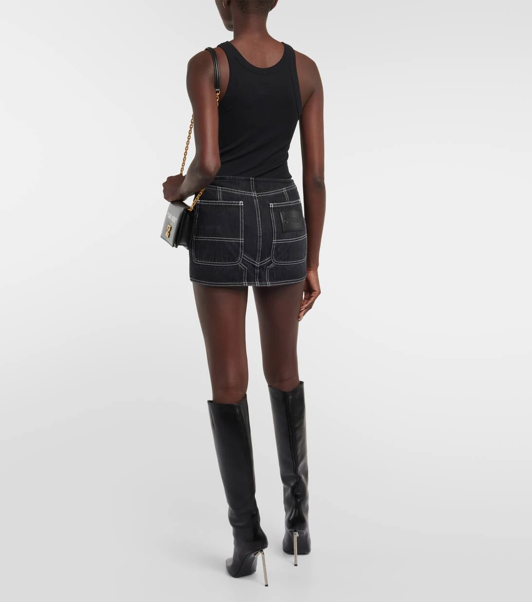 Off-White Low-Rise Jeansrock 3 Off-White Low-Rise Jeansrock – Bild 3