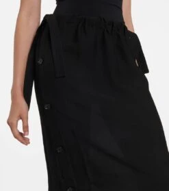 Toteme Maxirock Aus Satin -Odabashsa Geschaft P00789646 d1