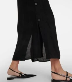 Toteme Maxirock Aus Satin -Odabashsa Geschaft P00789646 d2