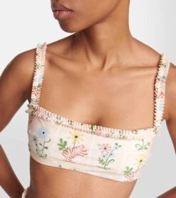 Bedrucktes Bikini-Oberteil Olmo Pradera -Odabashsa Geschaft P00789963 d1